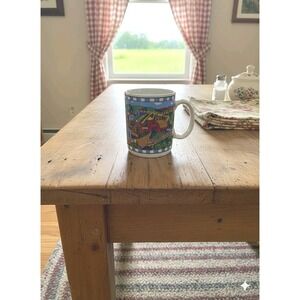 Vitromaster Shenandoah Stoneware Mug Farmhouse Rolling Hills 1994 EUC